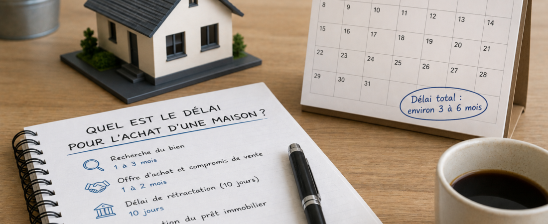Quel est le délai pour l’achat d’une maison ?